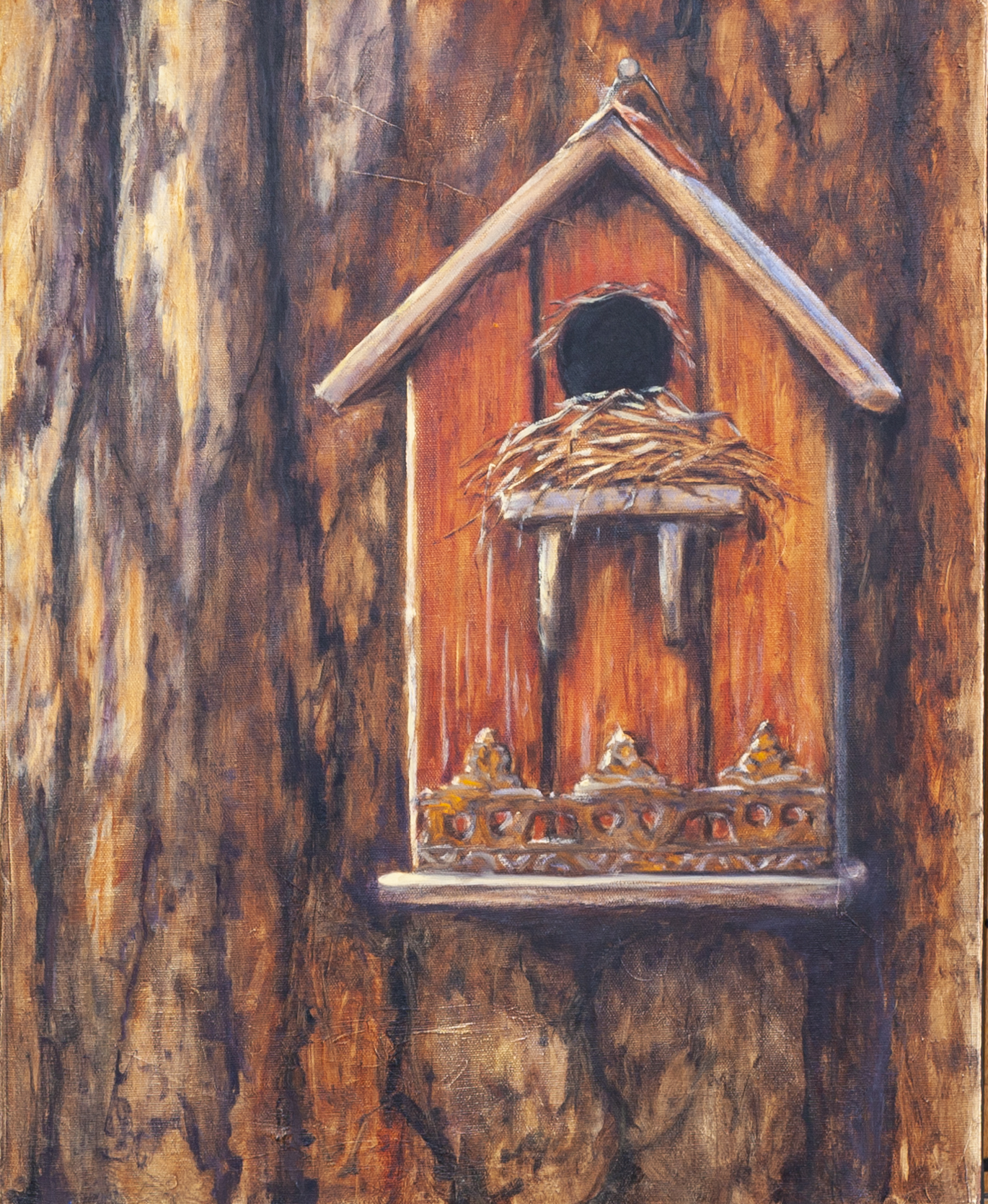 <b>SOLD</b> Home Sweet Home 16x20" Oil on Canvas by CJ Campbell