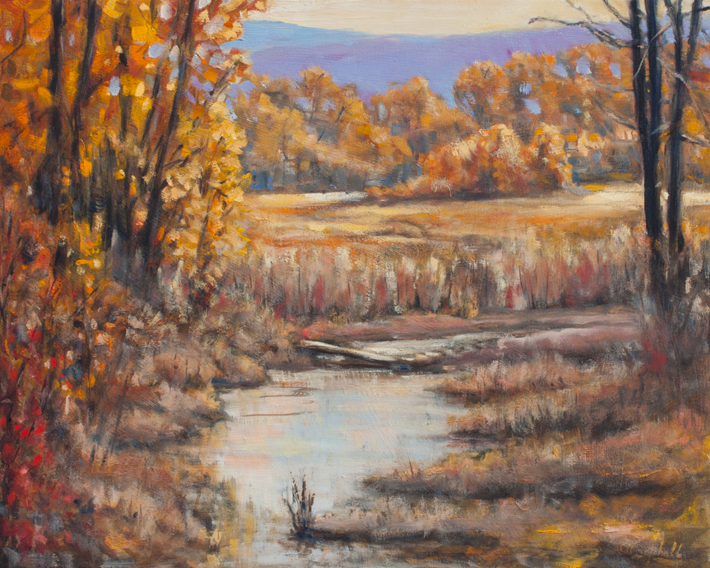 kelowna autumn 20x16 Oil on Canvas by CJ Campbell