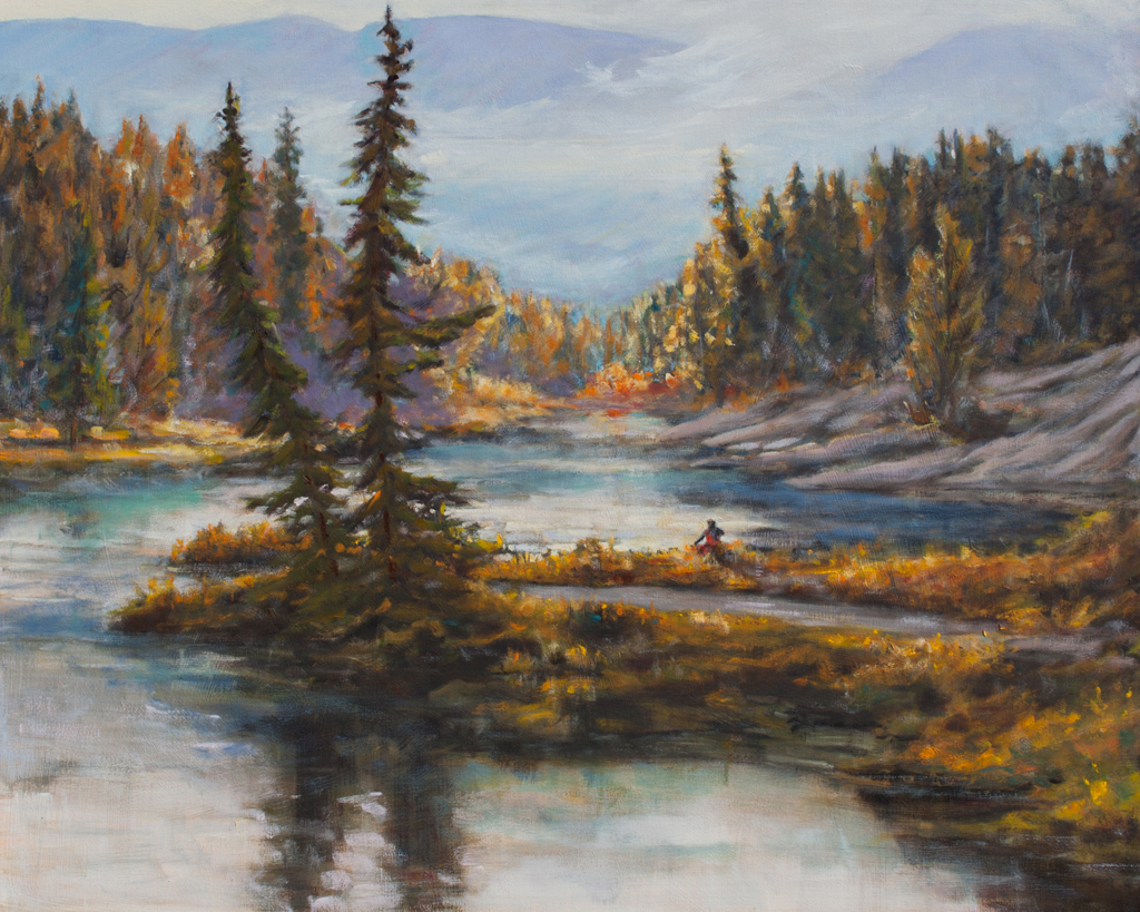 A Quiet Moment 30x24" Oil on Deep Canvas by CJ Campbell